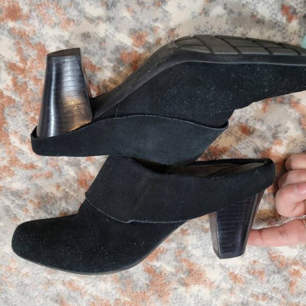 Naturalizer Jainna Slip On Black Leather Heels‎ - Size 8 - Picture 6 of 8